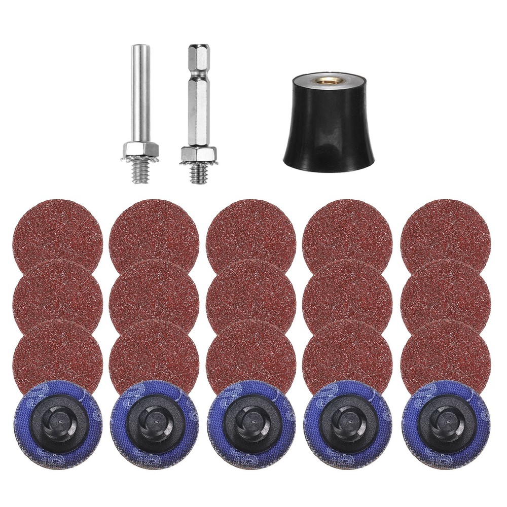 23pcs Quick Change Disc Set 1″ Lock Sanding Disc 60 Grits with Disc Holder