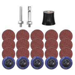23pcs Quick Change Disc Set 1″ Lock Sanding Disc 60 Grits with Disc Holder