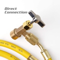 R134a A/C Can Tap With Tank Adapter For 1/4″ And 1/2″ AC Charging Hoses