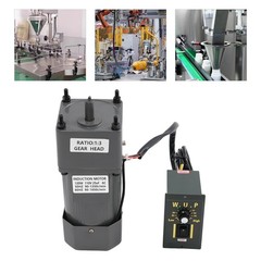1:3(3K) 0-450 RPM 110 V AC Gear Motor +Speed Controller +Reducer