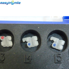 10Packs EASYINSMILE Dental Ceramic Brackets Clear Brace Roth 022 3 4 5W/hook