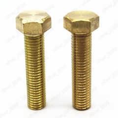 Fine Thread Brass Hexagon Bolts Hex Head Screws M8 M10 M12