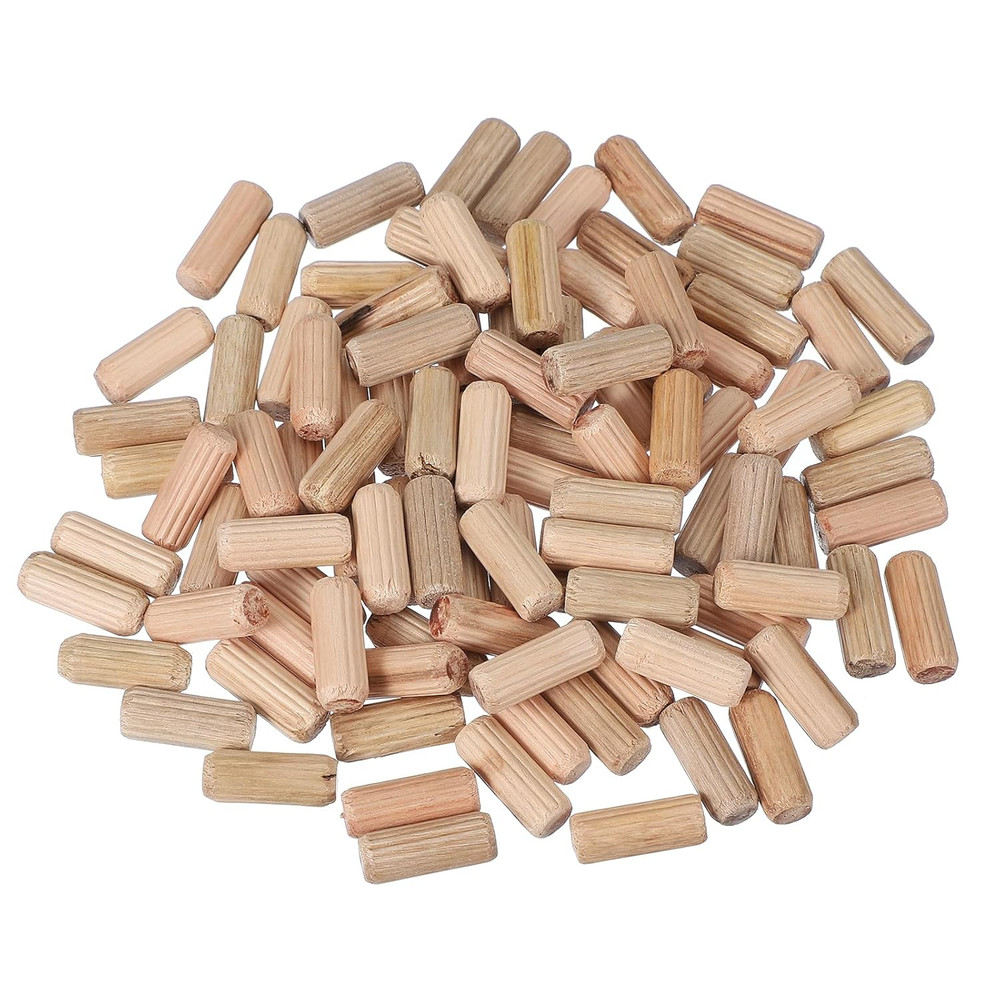 Wooden Dowel Pins 5/16 x 3/4 8mm x 20mm Straight Dowel Rods Count 100