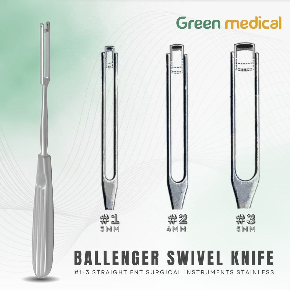 Ballenger Swivel Knife ENT Nasal Surgery Instrument – Straight Blade, Stainless