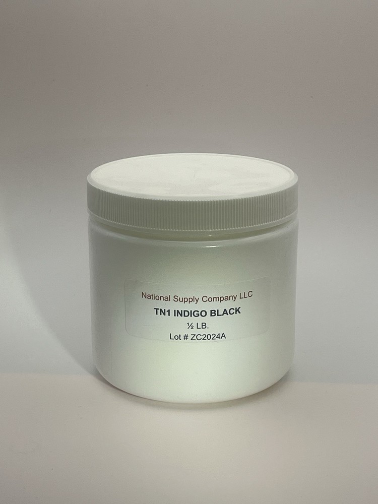 TN1 Dry Powder Pigment Indigo Black, Classic Formula 1/2lb, National Supply Co