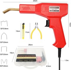 Plastic Welder Kit 200 Staples Hot Stapler Gun for Auto Bumper Repair Tool