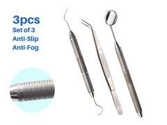 Dental Examination Mirror Kit Tweezers w/ Slip Resistant Surface ARTMAN