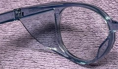 Stoggles Safety Goggles Z87-2 Round Frames Light Blue MED 48-21-145 1.1