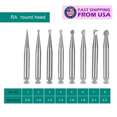 Carbide Burs Straight Fissure Head Bur Latch 2.35mm RA For Low Speed Dental