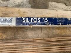 Lucas Milhaupt SIL-FOS-15 Brazing Alloy Rod 17 Piece 15% Ag Silver NOS #95150