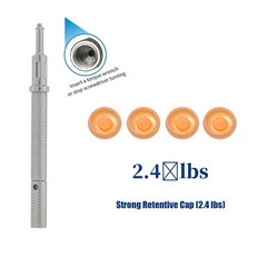 US Implant 2.4 lbs Overdenture Retention Caps Dental Locator Core Tool Universal