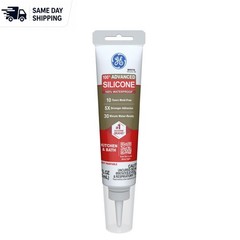100% Waterproof Silicone Sealant, 2.8oz for Kitchen & Bath – Low Odor, Flexible