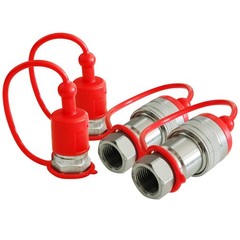 1/2″ Ag Hydraulic ISO 5675 Quick Connect Tractor Couplers with Dust Cap – 2 SET