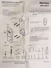 Touchless Wall Switch 1-3/4″ Sensor Norton 704