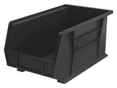 Akro-Mils 30240Black 60 Lb Hang & Stack Storage Bin, Plastic, 8 1/4 In W, 7 In
