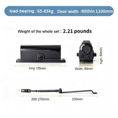 187lbs Commercial Door Closer Residential Hydraulic Auto Door-Closer Heavy Duty