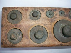 Antique Stansi 13 piece Weight Set 1 gram- 1 kg Chicago Il Medical calibration