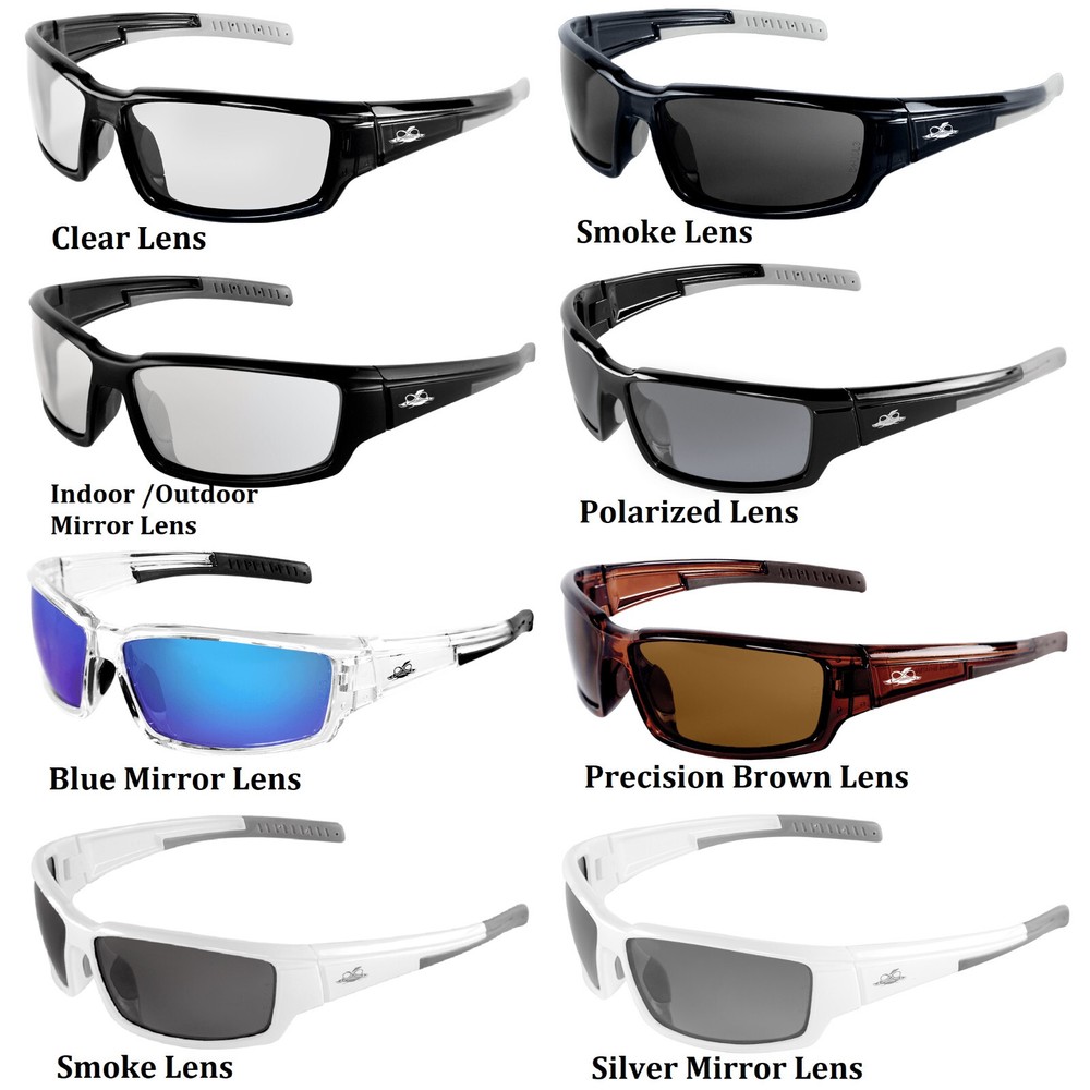 Bullhead Maki Ballistic Rated Safety Glasses Sunglasses Sport Design (1 Pair)