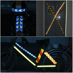 Reflective Tape 1 Roll 10 Ft x 1″ Safety Tape Reflector Arrow Yellow Black