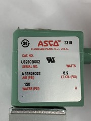 ASCO U8280B002 2-Way Solenoid Valve 24VDC Red Hat Series 150PSI