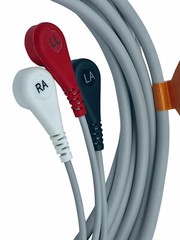 EKG ECG Cable 3 Lead Wire Snap Type for Patient Monitors 6 Pin AHA WARRANTY 9ft