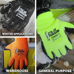 Majestic 3396HY Polar Penguin Winter Hi Vis Gloves Large 12 Pair