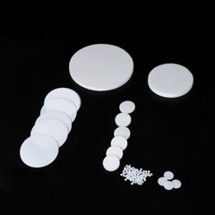 10Pcs Diameter 5-100mm PTFE Plastic Solid Discs Flat Round Pad Sealed Cushioning