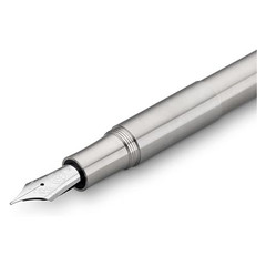 Kaweco SUPRA Fountain Pen Stainless Steel EF Extra Fine 16.5 cm with Box