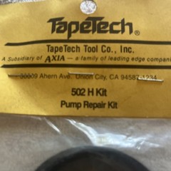 TapeTech Parts TapeTech Pump Rebuild Kit – 502H
