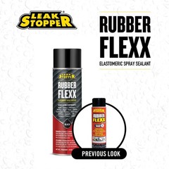 2 PK Black Jack Leak Stopper Rubber Flexx Waterproof Sealant Spray Black, 18 oz