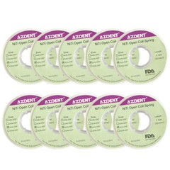 AZDENT Dental Orthodontic Niti Open Coil Spring Dia. 012/010*030 inch 3 Feet