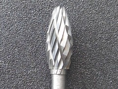 10 pcs 3mm X 5mm Tungsten Carbide Cutting Rotary Burr CNC Engraving Bit H5