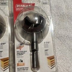 Diablo Forstner Bit 1-5/8 in, 3/8 in Shank, FB-012, 3-7/8 in OAL