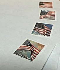 100 1st Class Postage Affixed With Security Peel & Seal Envelopes #10 Size 4⅛X9½