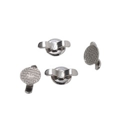 10Pc Dental Orthodontic Lingual Buttons Round MIM Mesh Base Bondable EASYINSMILE