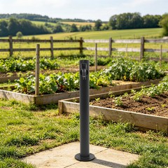 2-Outlets Outdoor Water Column Faucet Floor Mount Column Faucet Garden Faucet
