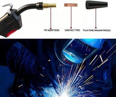 12PK Mig Nozzle Tip fit Lincoln Century FC90 Flux-Cored Wire Feed Welder K3493-1