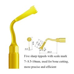 6pc/set Dental Piezosurgery Bone Cutting Tips for Woodpecker/Mectron Surgical