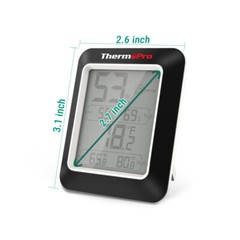 3PCS LCD Digital Indoor Hygrometer Thermometer Temperature Humidity Monitor