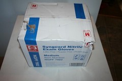 Synguard Nitrile Exam Gloves, Blue, Medium, Case of 1000