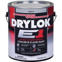 DRYLOK E1 One-Part Epoxy Concrete Floor Paint Gray, 1 Gal. 832392 Drylok 832392