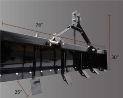 IMPACT IMPLEMENTS® Box Scraper for Category 1 Tractors