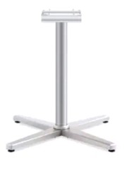 HON Arrange X-Base | Seated Height | For 42-48″ Top | Textured Silver Finish