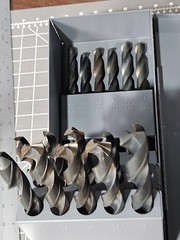 New 16 Pc. Huot LARGE Drill Bit Index 33/64″ – 3/4″ by 64ths. In Metal Case!