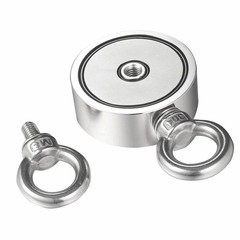 1000LB Fishing Magnet Neodymium Kit Pull Force Treasure Hunt Magnet Double Sided