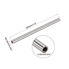 4pcs Stainless Steel Capillary Tube 5.65mm ID 6.35mm OD 300mm Long 0.35mm Wall