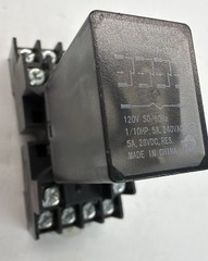 Tyco Potter & Brumfield KHU-17A12-120V AC Relay KHU-17A12-120 W/Base 1/10HP