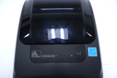 Zebra GX420t USB Thermal Label Printer GX42-102410-000 w/ Power Adapter