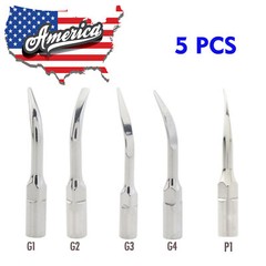 5 pcs Dental Ultrasonic piezo scaler Tips Fit EMS WOODPECKER G P Scaling Perio