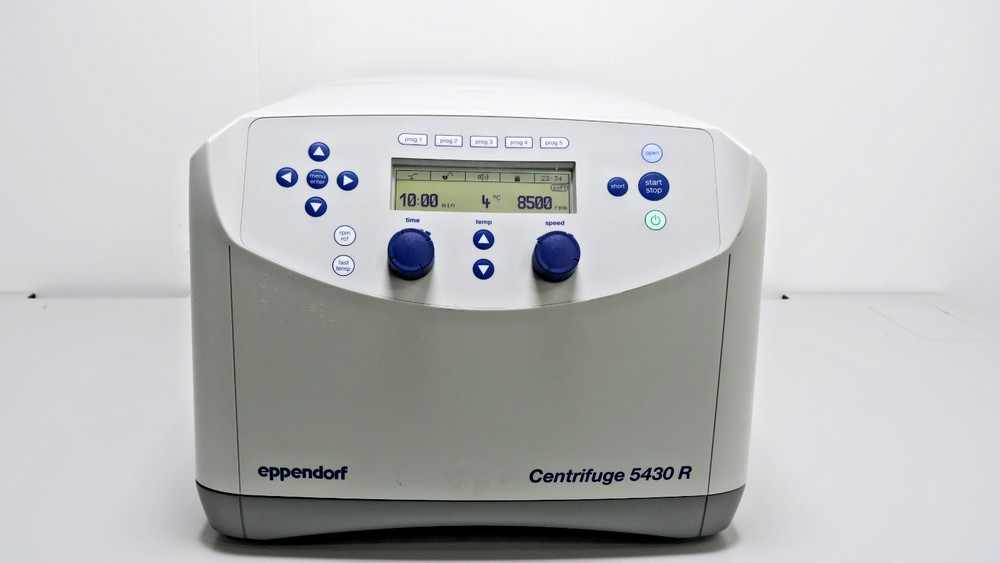 Eppendorf 5430R Centrifuge with New A-2- MTP Fixed Angle Rotor